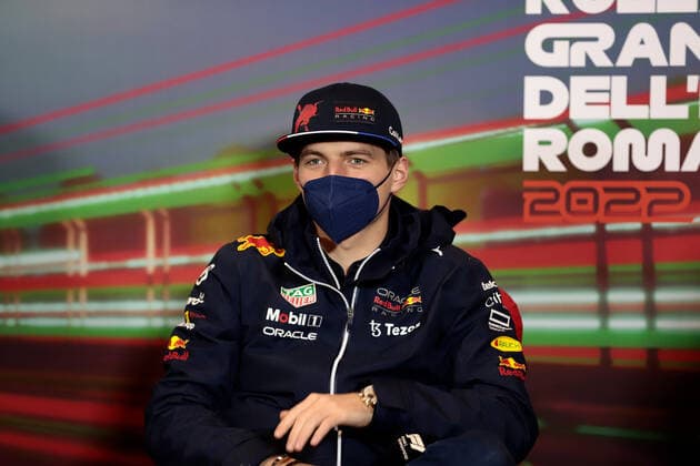 Driver Press Conference, Max Verstappen NED, Oracle Red Bull Racing 1 ITA, Formula 1 Grand Prix Emilia Romagna, Imola, 22 04 2022 ITA, Formula 1 Grand Prix Emilia Romagna, Imola, 22 04 2022 Imola Copyright: xFoto:xEIBNER ThomasxFuesslerx EP_tfr