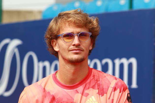 Alexander Zverev is in a good mood kick-off PK and unveiling BMW winning car BMW Open by American Express 2022 22 04 2022 Portraet, Portrait, PHOTO Mladen Lackovic LakoPress