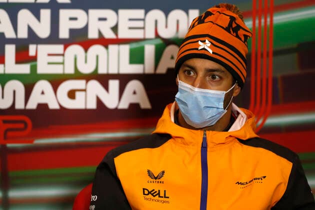 3 Daniel Ricciardo AUS, McLaren F1 Team , F1 Grand Prix of Emilia Romagna at Autodromo Enzo e Dino Ferrari on April 22, 2022 in Imola, Italy Photo by Carl Bingham LAT Motorsport Images DPPI via HOCH ZWEI Imola Italy