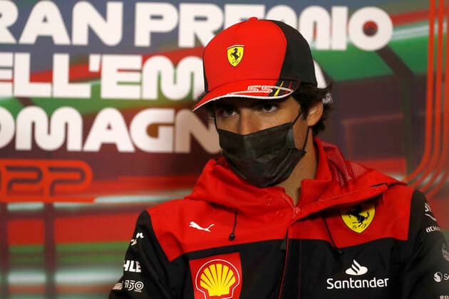 55 Carlos Sainz ESP, Scuderia Ferrari , F1 Grand Prix of Emilia Romagna at Autodromo Enzo e Dino Ferrari on April 22, 2022 in Imola, Italy Photo by Carl Bingham LAT Motorsport Images DPPI via HOCH ZWEI Imola Italy