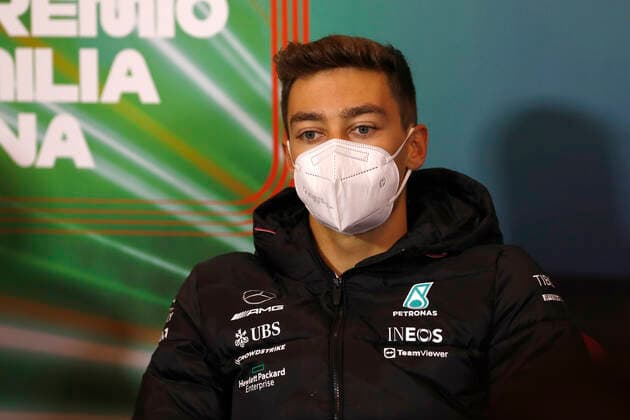 63 George Russell GBR, Mercedes AMG Petronas F1 Team , F1 Grand Prix of Emilia Romagna at Autodromo Enzo e Dino Ferrari on April 22, 2022 in Imola, Italy Photo by Carl Bingham LAT Motorsport Images DPPI via HOCH ZWEI Imola Italy