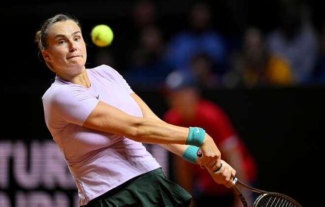 Aryna Sabalenka BLR Action Tennis Women Porsche Cup Porsche Tennis Grand Prix GP Stuttgart 2022 Porsche Arena 22 04 2022 DFL REGULATES PROHIBIT ANY USE OF PHOTOGRAPHS AS IMAGE SEQUENCES AND OR QUASI VIDEO Porsche Tennis Grand Prix GP Stuttgart 2022