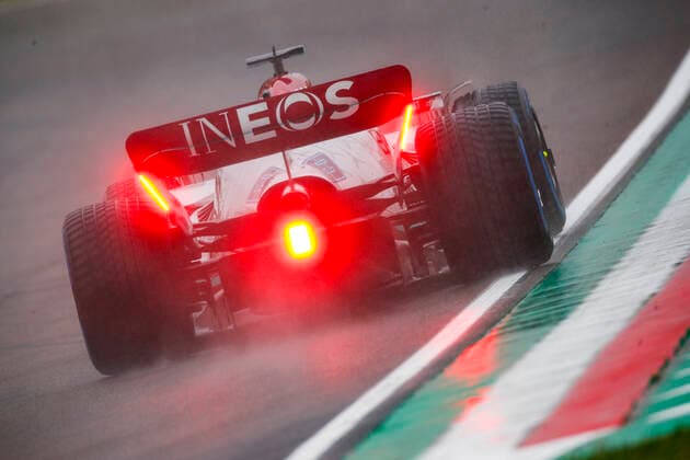 63 George Russell GBR, Mercedes AMG Petronas F1 Team , F1 Grand Prix of Emilia Romagna at Autodromo Enzo e Dino Ferrari on April 22, 2022 in Imola, Italy Photo by HOCH ZWEI Imola Italy