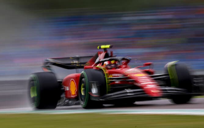 55 Carlos Sainz ESP, Scuderia Ferrari , F1 Grand Prix of Emilia Romagna at Autodromo Enzo e Dino Ferrari on April 22, 2022 in Imola, Italy Photo by HOCH ZWEI Imola Italy