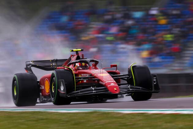55 Carlos Sainz ESP, Scuderia Ferrari , F1 Grand Prix of Emilia Romagna at Autodromo Enzo e Dino Ferrari on April 22, 2022 in Imola, Italy Photo by HOCH ZWEI Imola Italy