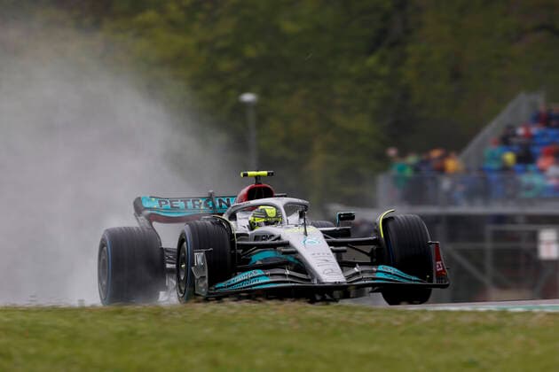 44 Lewis Hamilton GBR, Mercedes AMG Petronas F1 Team , F1 Grand Prix of Emilia Romagna at Autodromo Enzo e Dino Ferrari on April 22, 2022 in Imola, Italy Photo by HOCH ZWEI Imola Italy