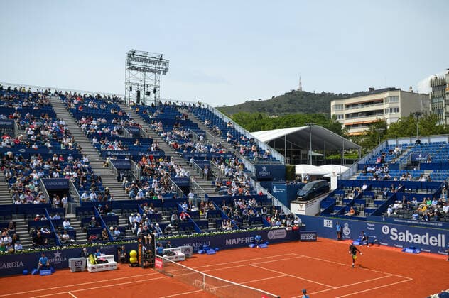 April 22, 2022, Barcelona, Spain: Frances Tiafoe during the Barcelona Open Banc Sabadell, Conde de Godo Trophy played at Real Club de Tenis Barcelona on April 21, 2022 in Barcelona, Spain. Barcelona Spain - ZUMAd159 20220422_zia_d159_003 Copyright: xGerardxFrancox