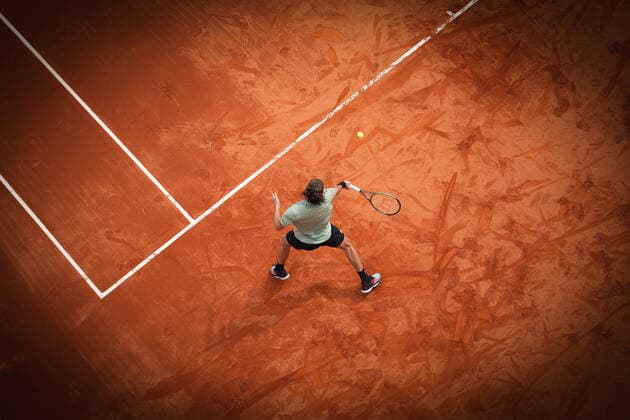 ESP: Barcelona Open Banc, Conde de Godo Trophy Stefanos Tsitsipas during the Barcelona Open Banc Sabadell, Conde de Godo Trophy played at Real Club de Tenis Barcelona on April 22, 2022 in Barcelona, Spain. kpng Copyright: xBaguxBlancox xPRESSINPHOTOx PS_200422_024