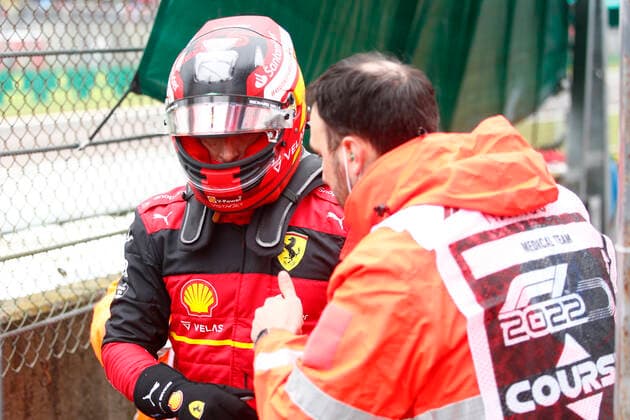 55 Carlos Sainz ESP, Scuderia Ferrari , F1 Grand Prix of Emilia Romagna at Autodromo Enzo e Dino Ferrari on April 22, 2022 in Imola, Italy Photo by HOCH ZWEI Imola Italy