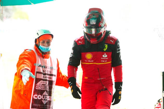 55 Carlos Sainz ESP, Scuderia Ferrari , F1 Grand Prix of Emilia Romagna at Autodromo Enzo e Dino Ferrari on April 22, 2022 in Imola, Italy Photo by HOCH ZWEI Imola Italy