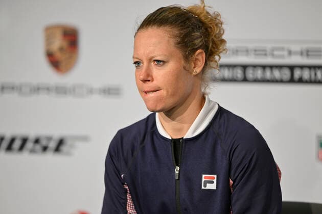 Press Conference Laura Siegemund GER disappointed in interview Tennis Women Porsche Cup Porsche Tennis Grand Prix GP Stuttgart 2022 Porsche Arena 22 04 2022 DFL REGULATES PROHIBIT ANY USE OF PHOTOGRAPHS AS IMAGE SEQUENCES AND OR QUASI VIDEO Porsche Tennis Grand Prix GP Stuttgart 2022