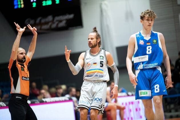 Basketball, Pro A, Finals, Medipolis SC Jena - Uni Baskets Paderborn