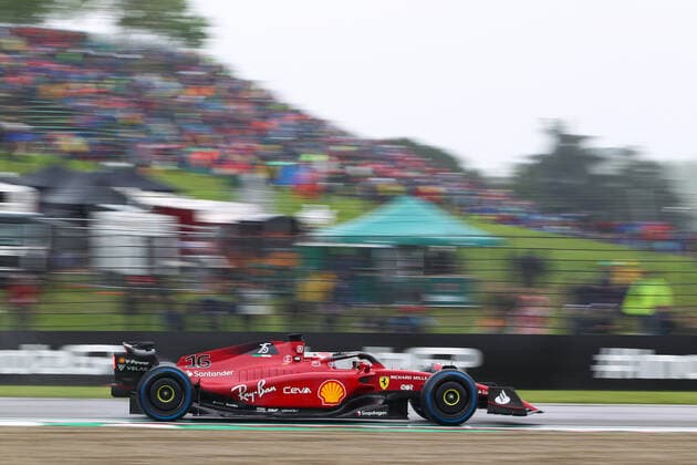 Imola (BO) Italy - April 22 2022 - Rolex Gran Premio del Made in Italy e dell Emilia-Romagna: Charles Leclerc (MON) Ferrari F1-75 during Formula 1 Rolex Emilia Romagna Grand Prix 2022, 4rd round of the 2022 FIA Formula One World Championship, WM, Weltmeisterschaft Free Practises, Formula 1 Championship in Imola, Italy, April 22 2022  Copyright: xAlessioxDexMarcox xipa-agency.nex xx 0