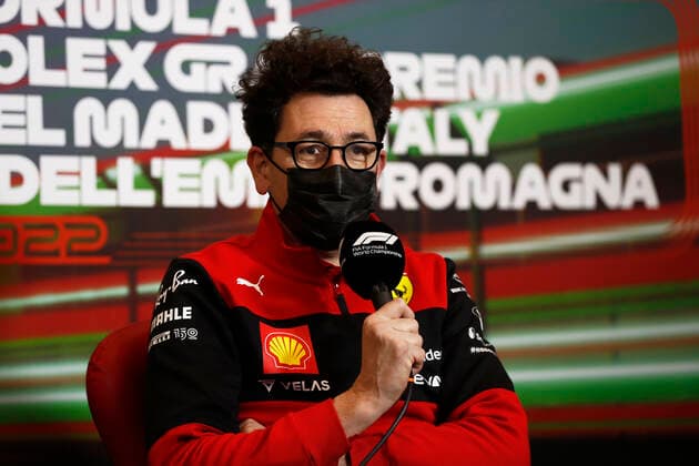 Mattia Binotto ITA, Scuderia Ferrari , F1 Grand Prix of Emilia Romagna at Autodromo Enzo e Dino Ferrari on April 23, 2022 in Imola, Italy Photo by Carl Bingham LAT Motorsport Images DPPI via HOCH ZWEI Imola Italy