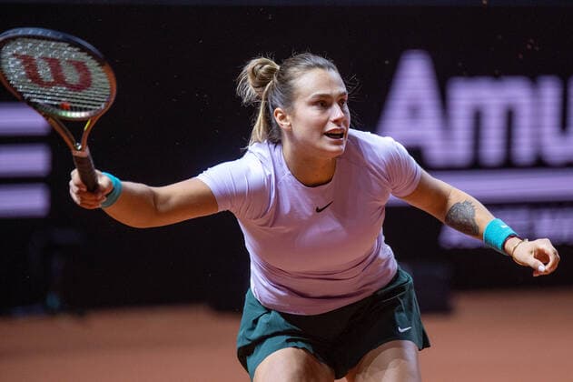 Aryna Sabalenka Germany, Stuttgart, 23 04 2022, tennis, Porsche Tennis Grand Prix, 2022, semifinals, A Sabalenka P Badosa ESP , Porsche Arena Foto A2 Bildagentur Peter Hartenfelser