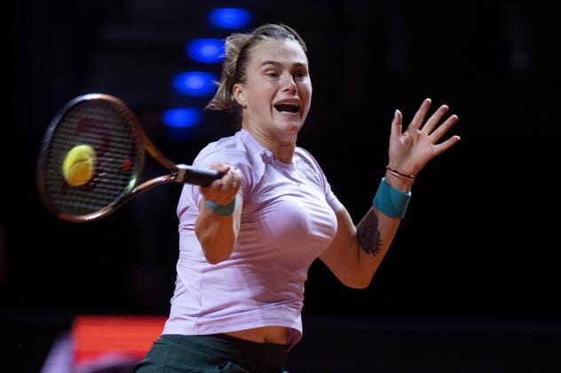 Aryna Sabalenka Germany, Stuttgart, 23 04 2022, tennis, Porsche Tennis Grand Prix, 2022, semifinals, A Sabalenka P Badosa ESP , Porsche Arena Foto A2 Bildagentur Peter Hartenfelser