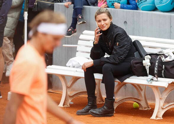 Alexander Zverev GER and girlfriend Sophia Thomalle Tennis BMW Open 2022 ATP MTTC Iphitos Munich Germany 23 April 2022 Copyright: xJuergenxHasenkopfx