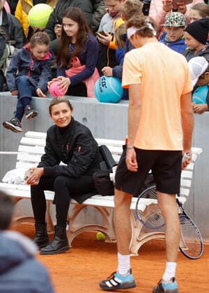 Alexander Zverev GER and girlfriend Sophia Thomalle Tennis BMW Open 2022 ATP MTTC Iphitos Munich Germany 23 April 2022 Copyright: xJuergenxHasenkopfx