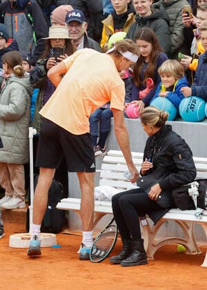 Alexander Zverev GER and girlfriend Sophia Thomalle Tennis BMW Open 2022 ATP MTTC Iphitos Munich Germany 23 April 2022 Copyright: xJuergenxHasenkopfx