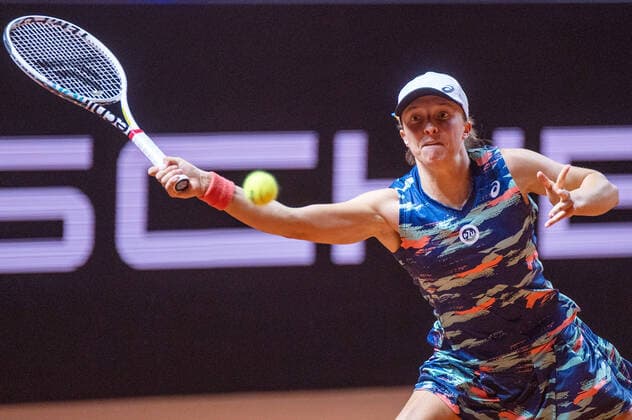 Iga Swiatek POL Germany, Stuttgart, 23 04 2022, tennis, Porsche Tennis Grand Prix, 2022, semifinals, I Swiatek POL L Samsonova, Porsche Arena Photo A2 Bildagentur Peter Hartenfelser