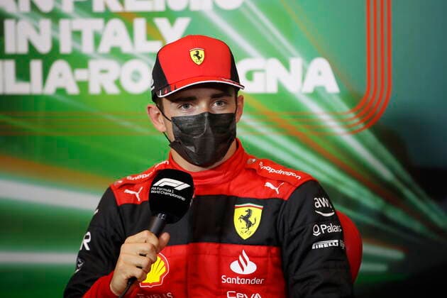 16 Charles Leclerc MCO, Scuderia Ferrari , F1 Grand Prix of Emilia Romagna at Autodromo Enzo e Dino Ferrari on April 23, 2022 in Imola, Italy Photo by Zak Mauger LAT Motorsport Images DPPI via HOCH ZWEI Imola Italy