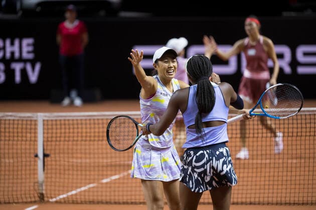 Porsche Tennis Grand Prix Coco Gauff, USA Shui Zhang, China
