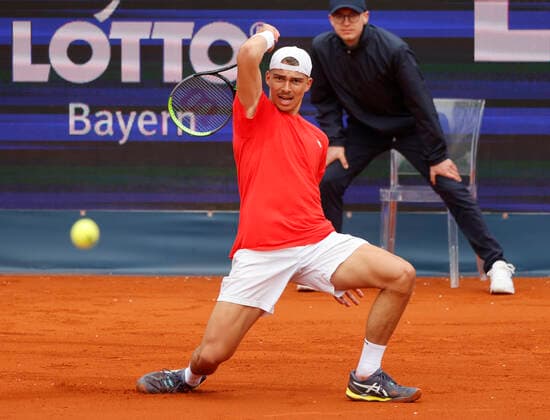 24 04 2022, BMW Open, MTTC Iphitos Munich, Tennis Sport, in picture Marko Topo SRB