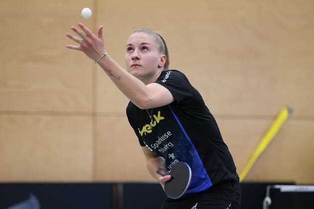 Langstadt 24 04 2022 table tennis ladies Bundesliga final season 2022 TSV Langstadt ttc Eastside Berlin e V emspor, emonline, oespor, v l , Chantal Mantz TSV Langstadt table tennis ladies 1 Bundesliga Copyright: JoaquimxFerreira
