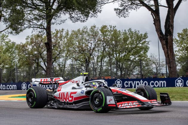 Formula 1 Gran Prix of Emilia Romagna Mick Schumacher of Haas F1 Team during F1 Grand Prix of Emilia Romagna at Autodromo Enzo e Dino Ferrari on April 24, 2022 in Imola, Italy. Imola Autodromo Enzo e Dino Ferrari Italy Copyright: xCristianoxBarnix