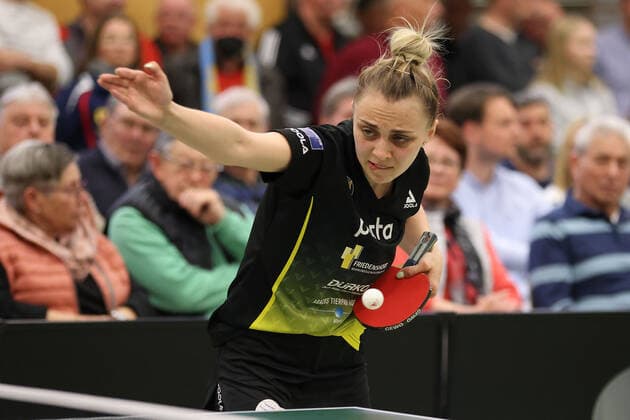 Langstadt 24 04 2022 table tennis ladies national league final season 2022 TSV Langstadt ttc Eastside Berlin e V emspor, emonline, oespor, v l , Sabina Surdan ttc eastside berlin e V Copyright: JoaquimxFerreira
