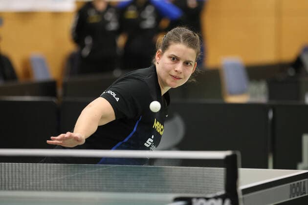 Langstadt 24 04 2022 table tennis ladies Bundesliga final season 2022 TSV Langstadt ttc Eastside Berlin e V emspor, emonline, oespor, v l , Petrissa Solja TSV Langstadt table tennis ladies 1 Bundesliga Copyright: JoaquimxFerreira