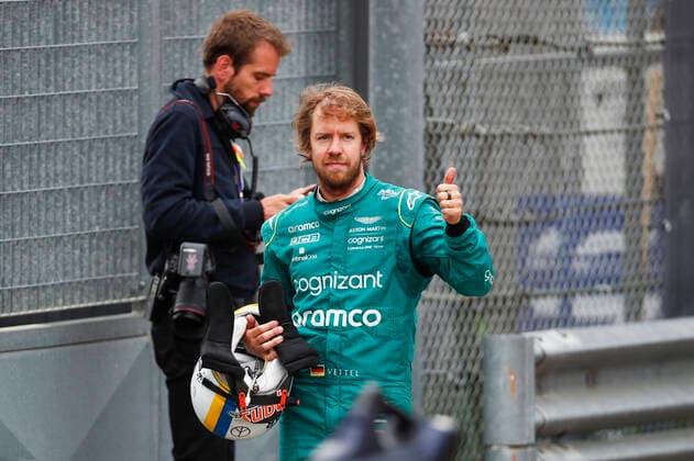 5 Sebastian Vettel DEU, Aston Martin Aramco Cognizant F1 Team , F1 Grand Prix of Emilia Romagna at Autodromo Enzo e Dino Ferrari on April 24, 2022 in Imola, Italy Photo by HOCH ZWEI Imola Italy