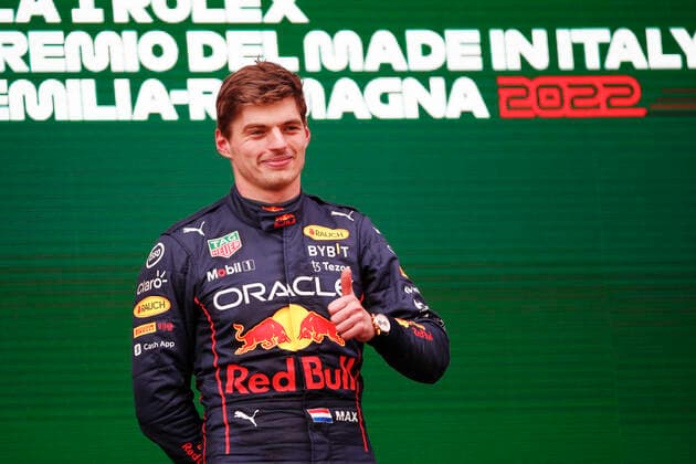 1 Max Verstappen NLD, Oracle Red Bull Racing , F1 Grand Prix of Emilia Romagna at Autodromo Enzo e Dino Ferrari on April 24, 2022 in Imola, Italy Photo by HOCH ZWEI Imola Italy