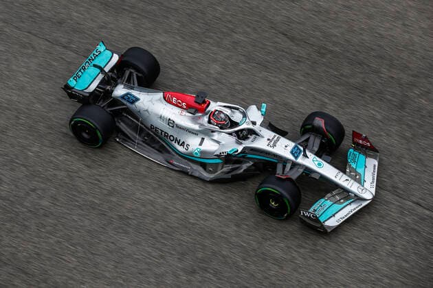 63 George Russell GBR, Mercedes AMG Petronas F1 Team , F1 Grand Prix of Emilia Romagna at Autodromo Enzo e Dino Ferrari on April 24, 2022 in Imola, Italy Photo by HOCH ZWEI Imola Italy