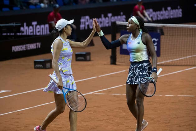 Porsche Tennis Grand Prix Coco Gauff, USA Shui Zhang, China