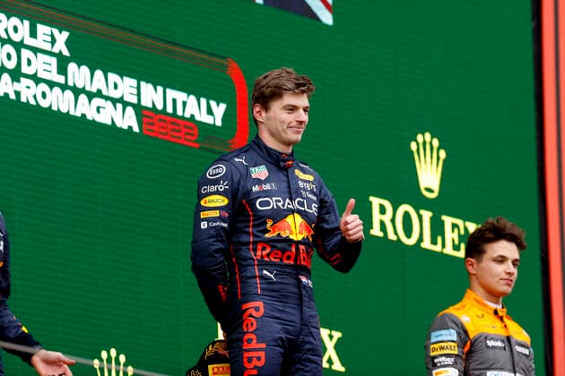 1 Max Verstappen NLD, Oracle Red Bull Racing , F1 Grand Prix of Emilia Romagna at Autodromo Enzo e Dino Ferrari on April 24, 2022 in Imola, Italy Photo by HOCH ZWEI Imola Italy
