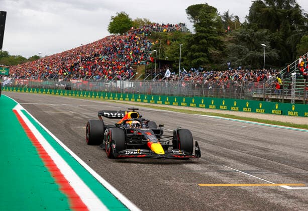 1 Max Verstappen NLD, Oracle Red Bull Racing , F1 Grand Prix of Emilia Romagna at Autodromo Enzo e Dino Ferrari on April 24, 2022 in Imola, Italy Photo by HOCH ZWEI Imola Italy