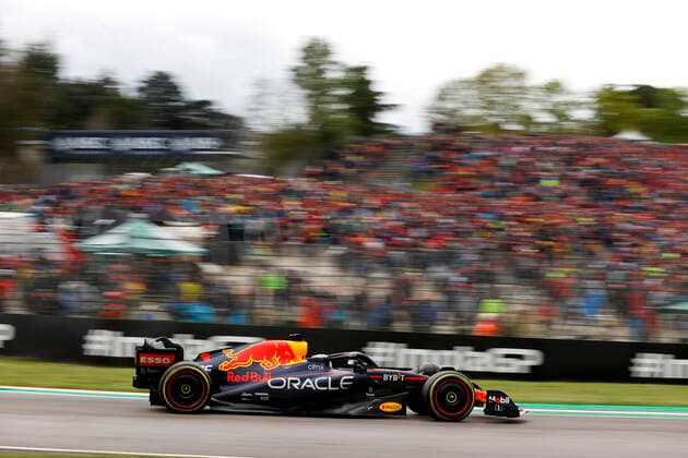 1 Max Verstappen NLD, Oracle Red Bull Racing , F1 Grand Prix of Emilia Romagna at Autodromo Enzo e Dino Ferrari on April 24, 2022 in Imola, Italy Photo by HOCH ZWEI Imola Italy