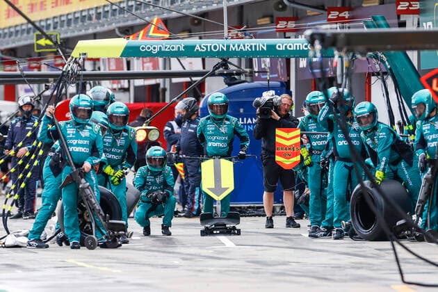 Aston Martin Aramco Cognizant F1 Team, F1 Grand Prix of Emilia Romagna at Autodromo Enzo e Dino Ferrari on April 24, 2022 in Imola, Italy Photo by HOCH ZWEI Imola Italy