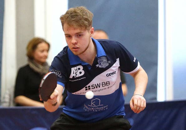 BAU 24 4 2022 Bietigheim Table Tennis TTC Bietigheim Bissingen vs FSV Mainz 05 II, Oskar Pukk Bietigheim