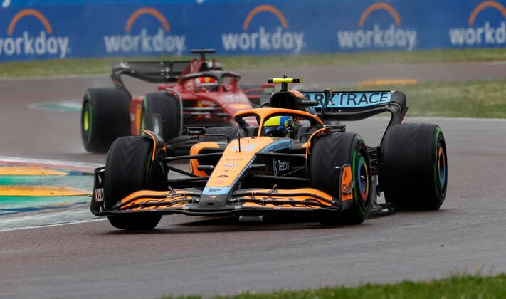4 Lando Norris GBR, McLaren F1 Team , F1 Grand Prix of Emilia Romagna at Autodromo Enzo e Dino Ferrari on April 24, 2022 in Imola, Italy Photo by HOCH ZWEI Imola Italy