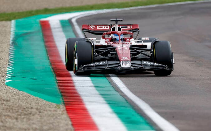 77 Valtteri Bottas FIN, Alfa Romeo F1 Team ORLEN , F1 Grand Prix of Emilia Romagna at Autodromo Enzo e Dino Ferrari on April 24, 2022 in Imola, Italy Photo by HOCH ZWEI Imola Italy