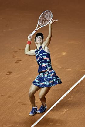 Iga Swiatek, POL, during finals at 2022 Porsche Tennis Grand Prix in Stuttgart, 24 04 2022