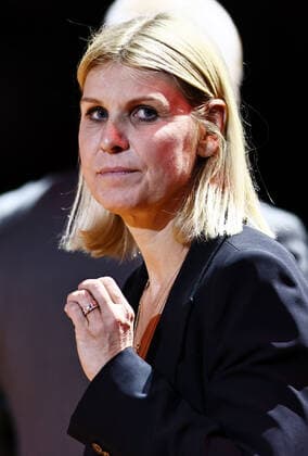 Anke Huber, GER, tournament official, after finals at 2022 Porsche Tennis Grand Prix in Stuttgart, 24 04 2022