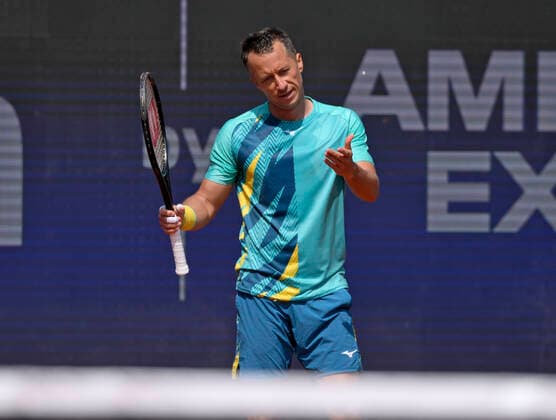 25 04 2022, Tennis Men ATP Tour, BMW Open Munich at the Iphitos Tennis Center, Sixteenth finals, Philipp Kohlschreiber in action