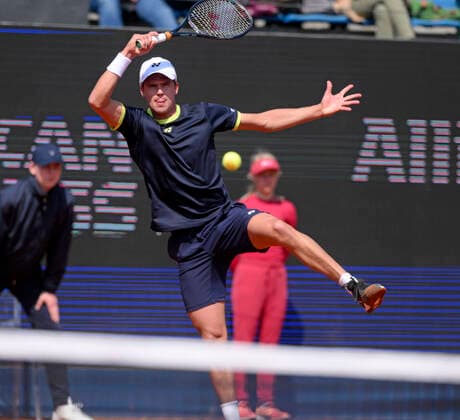 25 04 2022, Tennis Men ATP Tour, BMW Open Munich at the Iphitos Tennis Center, Sixteenth finals, Daniel Altmaier GER in action