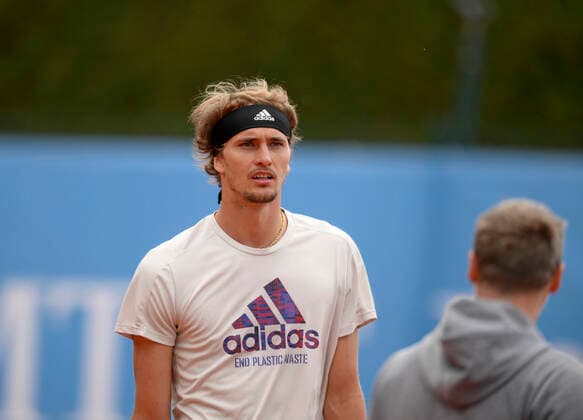 25 04 2022, Tennis Men ATP Tour, BMW Open Munich at Iphitos Tennis Center, Alexander Sascha Zverev GER trains at the side court