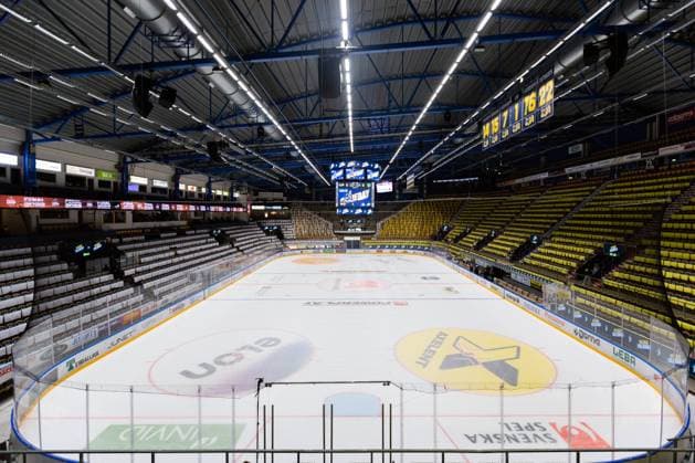 220425 Interior of Husqvarna Garden before the final two in the Hockeyallsvenskan between HV71 and Björklöven on April 25, 2022 in Jönköping,  Copyright: AXELxBOBERG BB220425AX002