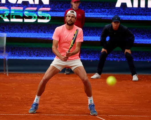 25 04 2022, BMW Open, MTTC Iphitos Munich, Tennis Sport, in picture Maxime Cressy USA