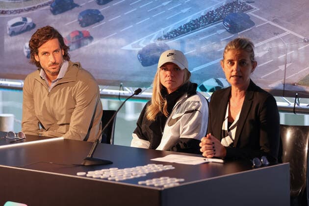 April 26, 2022, MADRID, MADRID, SPAIN: Feliciano Lopez of Spain and Simona Halep of Romania are seen during the WTA, Tennis Damen match draw during the Mutua Madrid Open 2022 celebrated at La Caja Magica on April 26, 2022, in Madrid, Spain. MADRID SPAIN - ZUMAa181 20220426_zaa_a181_039 Copyright: xOscarxJ.xBarrosox